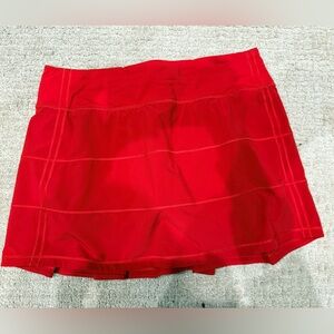 lululemon athletica Red Mini Skirt